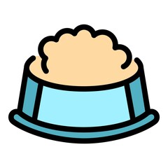 Poster - dog treat icon. outline dog treat vector icon color flat isolated