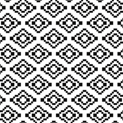 Poster - Black rhombuses on a white background. Repeating rhombuses seamless texture pattern.