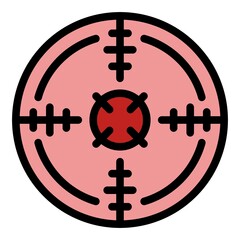 Poster - Camera capture icon. Outline camera capture vector icon color flat isolated