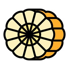 Poster - Medicine bergamot icon. Outline medicine bergamot vector icon color flat isolated