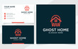 © fajarcome - Ghost house logo suitable for company with business card template