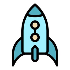 Poster - Startup problems icon. Outline startup problems vector icon color flat isolated