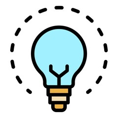 Poster - Expertise intelligence icon. Outline expertise intelligence vector icon color flat isolated