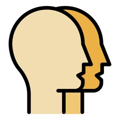 Poster - Expertise efficiency icon. Outline expertise efficiency vector icon color flat isolated