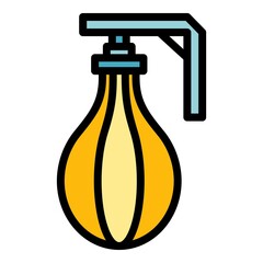 Poster - gym equipment icon. outline gym equipment vector icon color flat isolated
