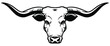 texas longhorn cattle head icon logo. Cut cutting file