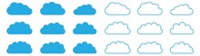 Cloud Collection, Cloud Icon Set, Vector