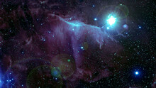 Space Animation Telescope Background 4K 3d Image