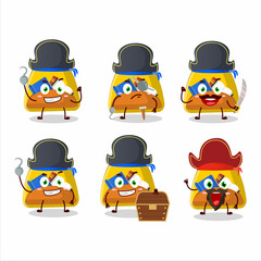 Sticker - Cartoon character of school bag with various pirates emoticons