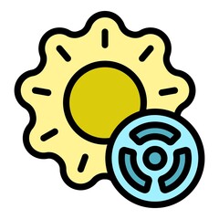 Poster - System innovation icon. Outline system innovation vector icon color flat isolated
