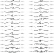 © Елена Челышева - black and white set of delimiters for text, dividers