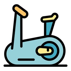 Poster - gym machine icon. outline gym machine vector icon color flat isolated