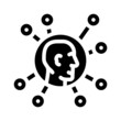 © sevector - communication network glyph icon vector. communication network sign. isolated contour symbol black illustration