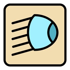 Poster - light car dashboard icon. outline light car dashboard vector icon color flat isolated