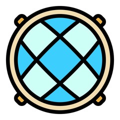 Poster - protection manhole icon. outline protection manhole vector icon color flat isolated