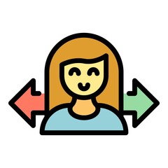 Poster - Customer demand icon. Outline customer demand vector icon color flat isolated