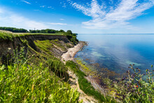 The Baltic Sea Coast With The Cliffs Of Boltenhagen, Mecklenburg-Western Pomerania, Germany