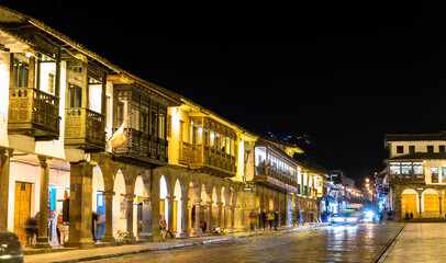 Sticker - Traditional architecture of Cusco. UNESCO world heritage in Peru