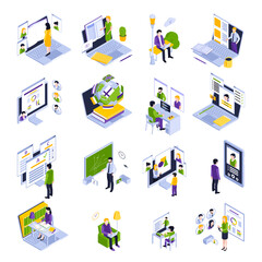 online education set