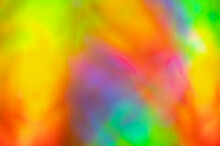 Abstract Multi Coloured Hologram Swirls And Shapes