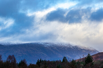  clouds over the mountains