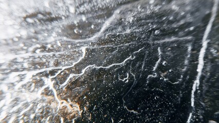 Wall Mural - water drops on a window