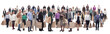 © ASDF - concept group of buyers. collage of people with shopping bags
