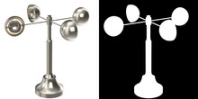 3D Rendering Illustration Of A Decorative Anemometer