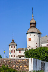 Poster - Beautiful baroque castle with towers and a wall