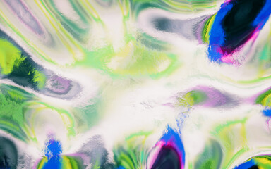 Canvas Print - Abstract gradient liquid, 3d rendering.