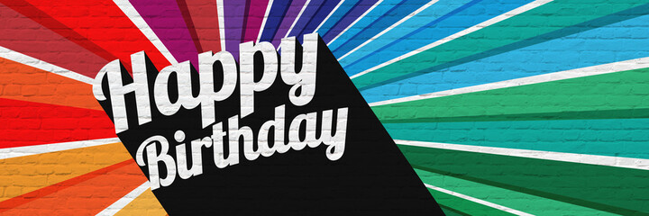 Wall Mural - Happy birthday