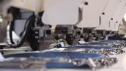 Industrial Sewing Machine Embroider pattern on Fabric