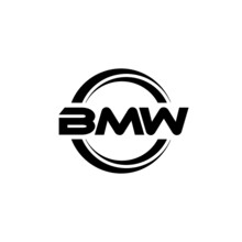 BMW letter logo design with white background in illustrator, vector logo modern alphabet font overlap style. calligraphy designs for logo, Poster, Invitation, etc.	