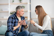 © Prostock-studio - Irritated mature woman quarreling with her husband at home, being angry, experiencing family problems