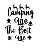 Fototapeta Młodzieżowe - Camping Svg Bundle, Camp Life Svg, Campfire Svg, Dxf Eps Png, Silhouette, Cricut, Cameo, Digital, Vacation Svg, Camping Shirt Design