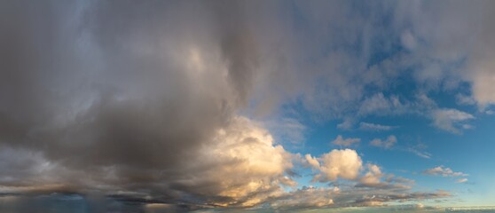 Fantastic clouds at sunrise