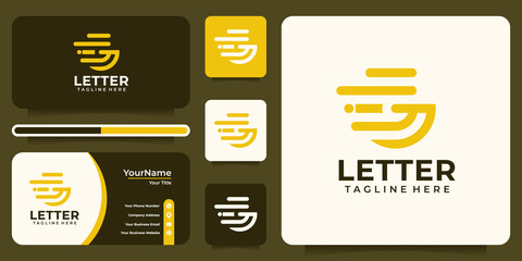Sticker - Letter g in modern, interest, technology logo vector design