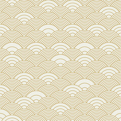 Poster - chinese cloud or river seamless pattern vector. traditional asian background witrh abstract design.