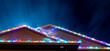 © Lost_in_the_Midwest - Sagging Christmas lights outdoors on a house that have come loose from the wind.