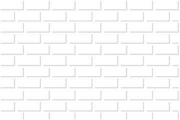  White brick wall vector illustration. Stone wall background. Vintage bricks pattern for wallpaper design. Seamless vector texture.
