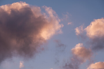 Poster - Detail of Dramatic Sunset Clouds