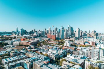 Wall Mural - Drone Shot of Sydney CBD (Victoria Park)