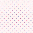 © Supannee - Seamless Pattern with Pastel Heart and Word 'Love' Design on Light Pink Background