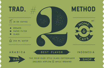Canvas Print - coffee, tag label. modern tag, label for brand, logo, sticker coffee shop. template design minimal l