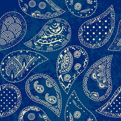 Poster - Patchwork textile pattern. Seamless quilting design background.