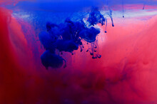 Abstract Color Drop In The Water