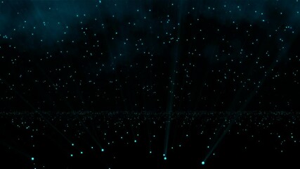 Wall Mural - Dark Particles Field