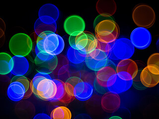 background soap bubbles on a black background