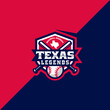 Texas Baseball Esport And Sport Logo