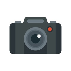 Poster - Photo camera record icon flat isolated vector